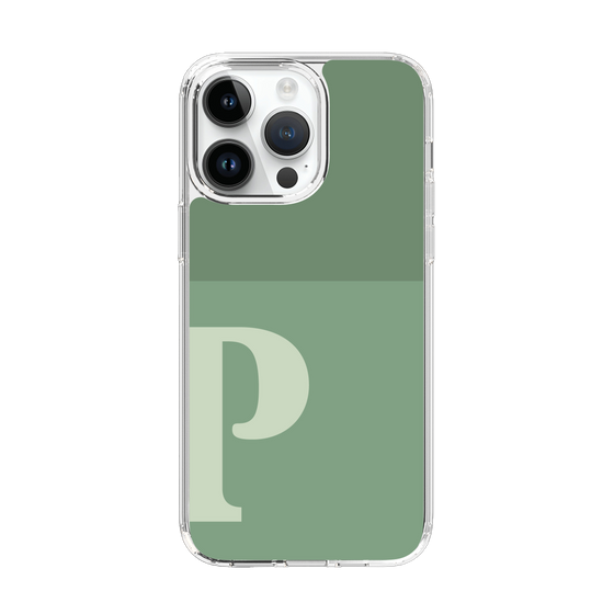 Slim Protection Case［ Original - initial two tone - P green ］