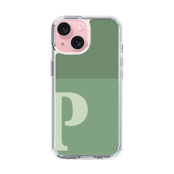 Slim Protection Case［ Original - initial two tone - P green ］