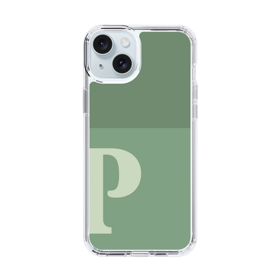 Slim Protection Case［ Original - initial two tone - P green ］