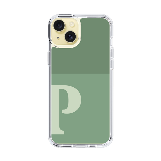Slim Protection Case［ Original - initial two tone - P green ］