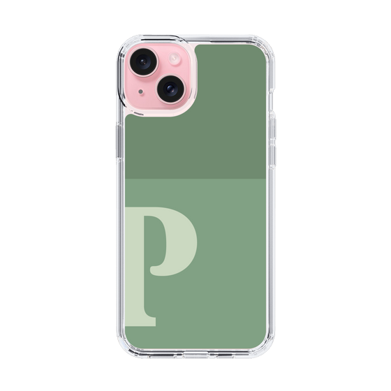 Slim Protection Case［ Original - initial two tone - P green ］