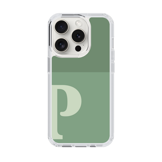 Slim Protection Case［ Original - initial two tone - P green ］