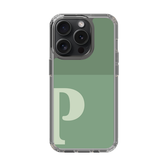 Slim Protection Case［ Original - initial two tone - P green ］