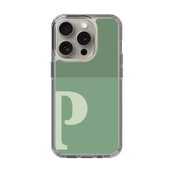Slim Protection Case［ Original - initial two tone - P green ］