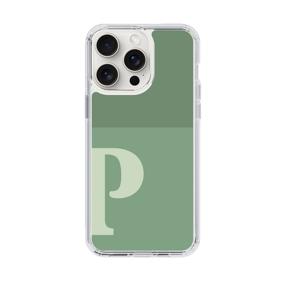 Slim Protection Case［ Original - initial two tone - P green ］