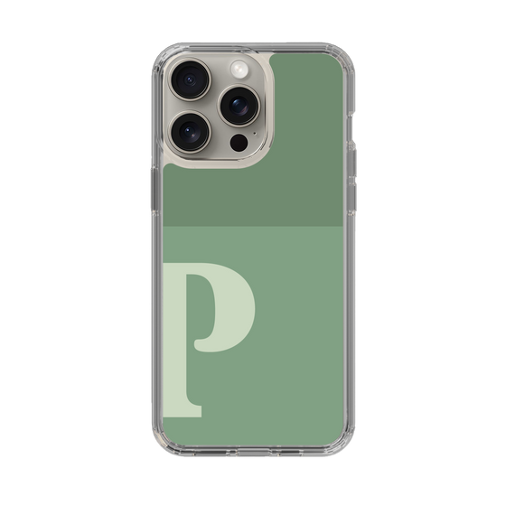 Slim Protection Case［ Original - initial two tone - P green ］