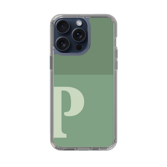 Slim Protection Case［ Original - initial two tone - P green ］