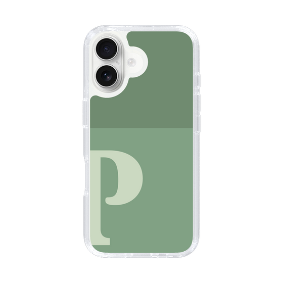 Slim Protection Case［ オリジナル - initial two tone - P green ］