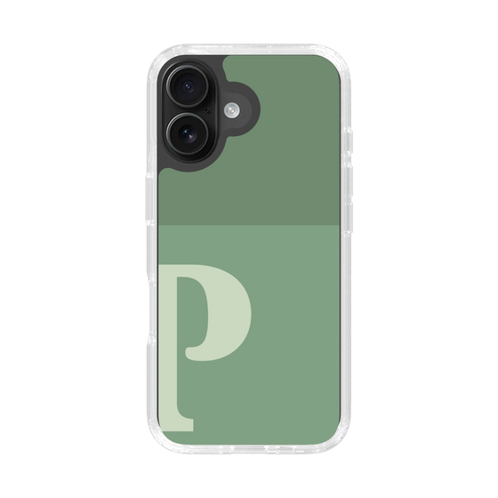 Slim Protection Case［ オリジナル - initial two tone - P green ］