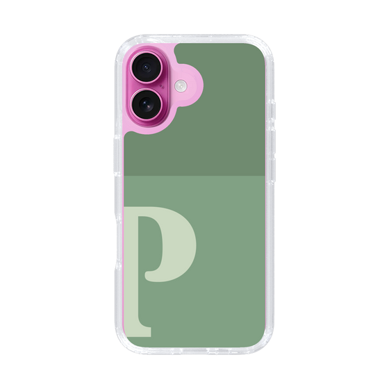 Slim Protection Case［ オリジナル - initial two tone - P green ］