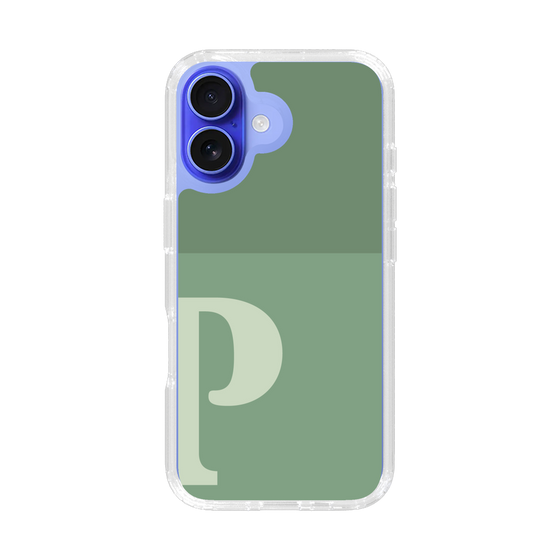 Slim Protection Case［ オリジナル - initial two tone - P green ］