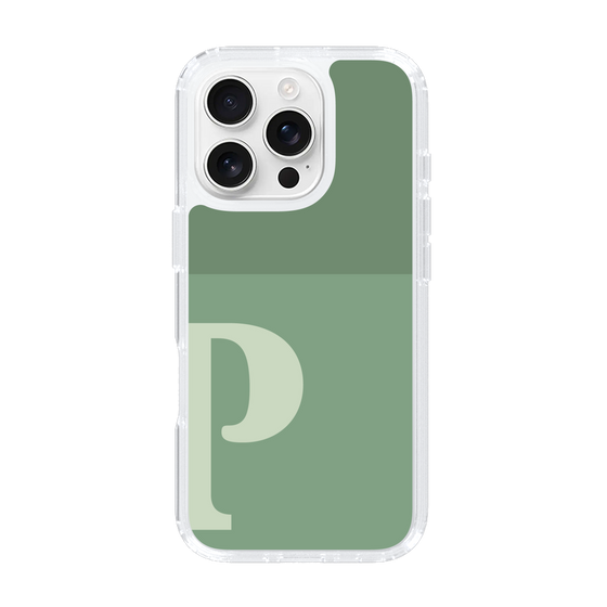 Slim Protection Case［ オリジナル - initial two tone - P green ］