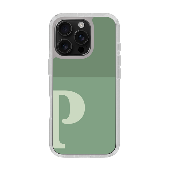 Slim Protection Case［ オリジナル - initial two tone - P green ］
