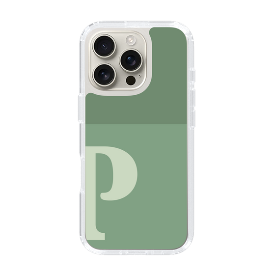 Slim Protection Case［ オリジナル - initial two tone - P green ］