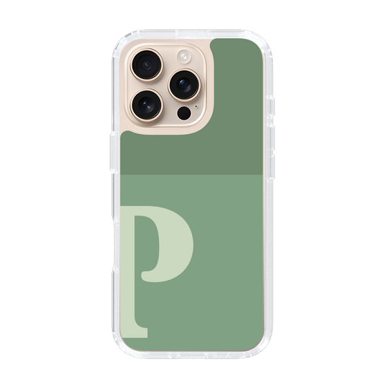 Slim Protection Case［ オリジナル - initial two tone - P green ］