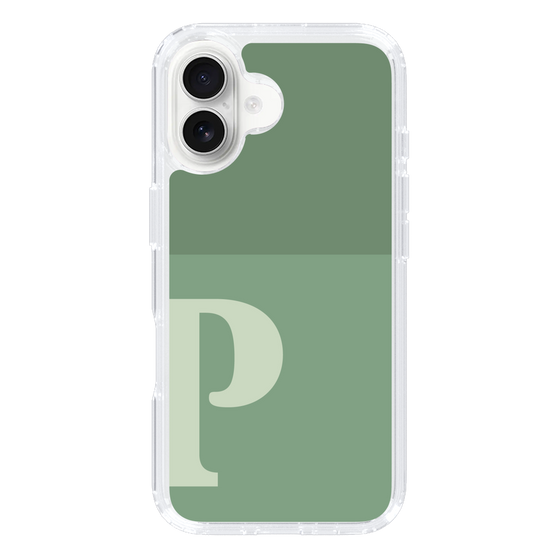 Slim Protection Case［ オリジナル - initial two tone - P green ］