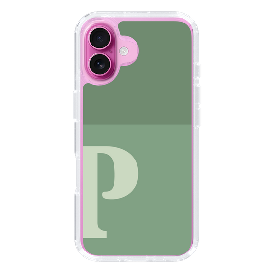 Slim Protection Case［ オリジナル - initial two tone - P green ］