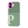 Slim Protection Case［ オリジナル - initial two tone - P green ］