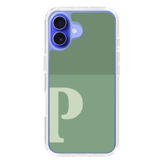 Slim Protection Case［ オリジナル - initial two tone - P green ］