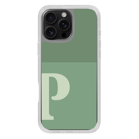 Slim Protection Case［ オリジナル - initial two tone - P green ］