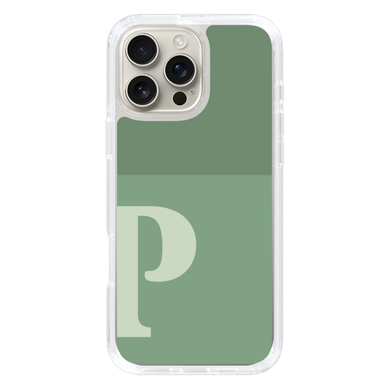 Slim Protection Case［ オリジナル - initial two tone - P green ］