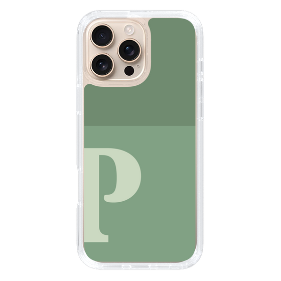 Slim Protection Case［ オリジナル - initial two tone - P green ］