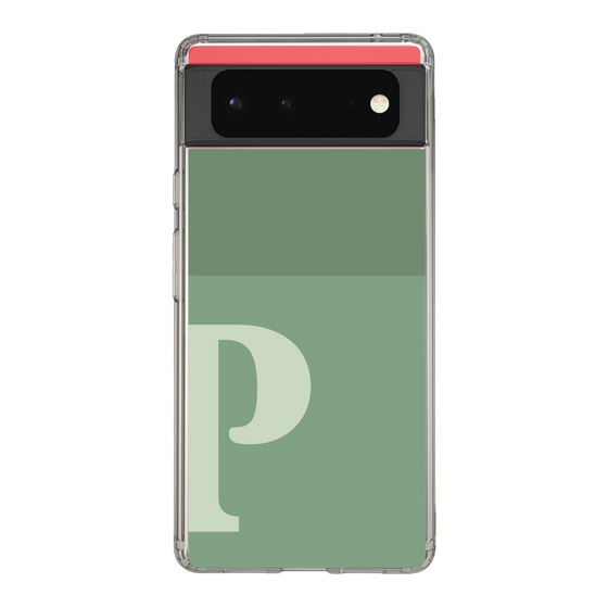 Slim Protection Case［ Original - initial two tone - P green ］