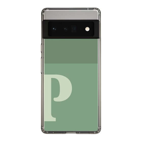 Slim Protection Case［ Original - initial two tone - P green ］