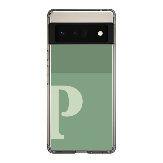 Slim Protection Case［ Original - initial two tone - P green ］