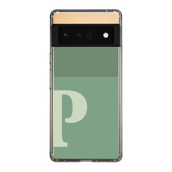Slim Protection Case［ Original - initial two tone - P green ］