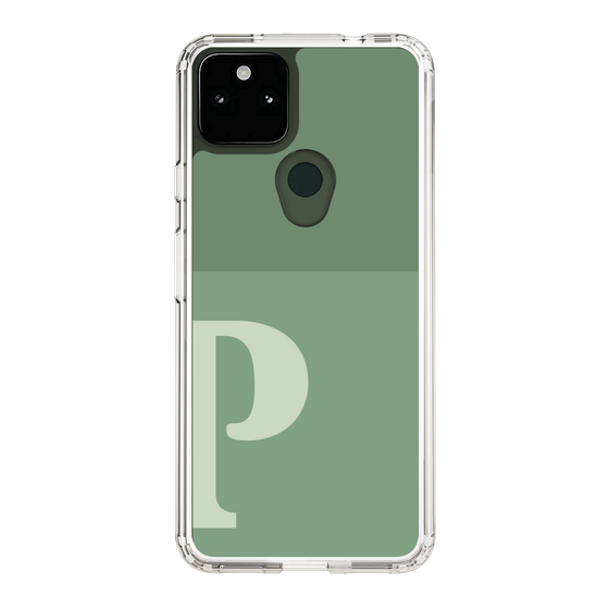 Slim Protection Case［ Original - initial two tone - P green ］