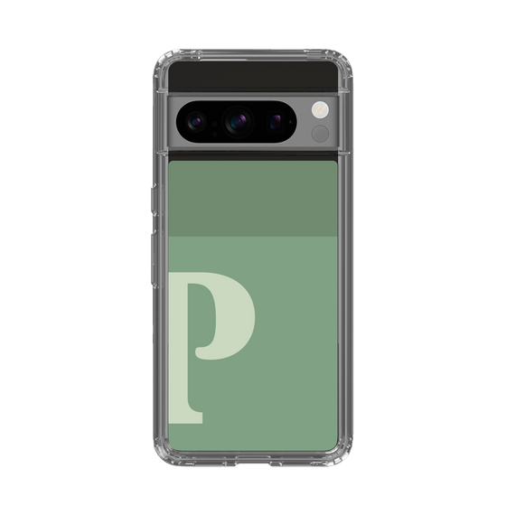 Slim Protection Case［ Original - initial two tone - P green ］