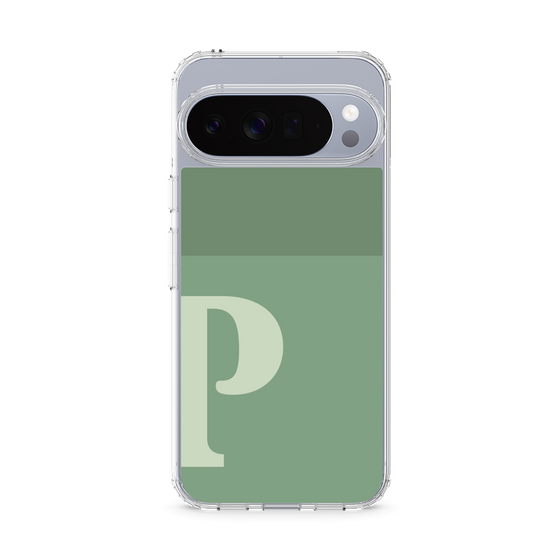 Slim Protection Case［ Original - initial two tone - P green ］