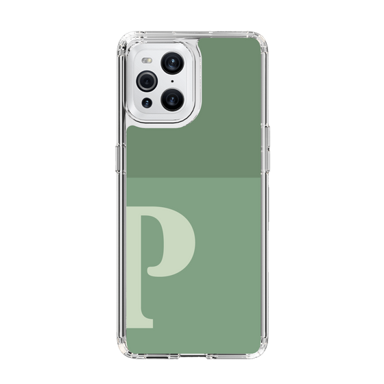 Slim Protection Case［ Original - initial two tone - P green ］
