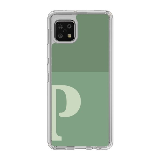 Slim Protection Case［ Original - initial two tone - P green ］