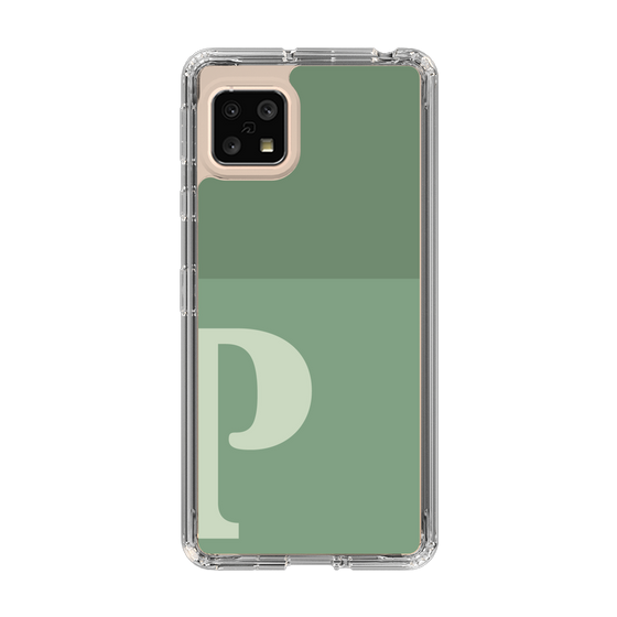 Slim Protection Case［ Original - initial two tone - P green ］