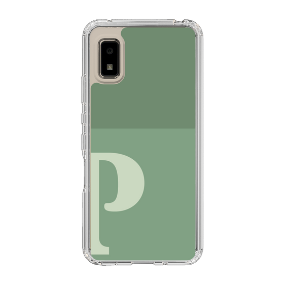 Slim Protection Case［ Original - initial two tone - P green ］
