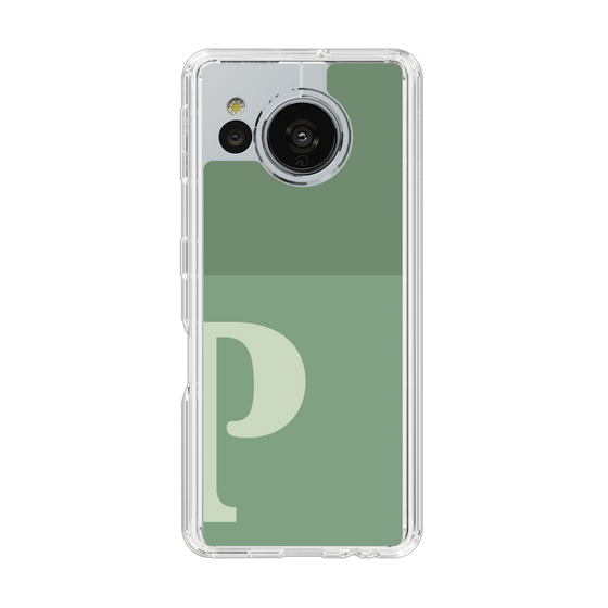 Slim Protection Case［ Original - initial two tone - P green ］