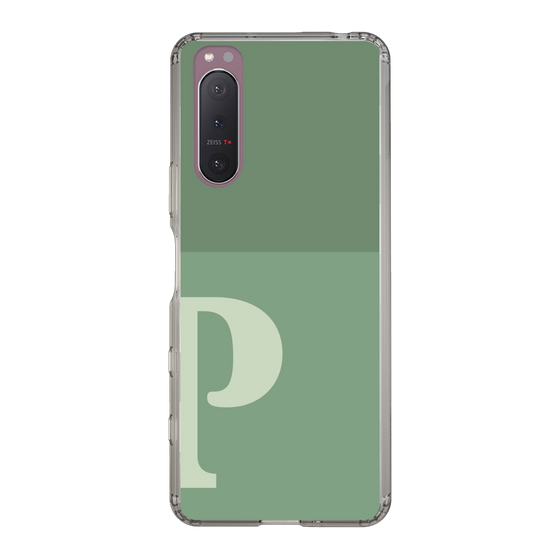 Slim Protection Case［ Original - initial two tone - P green ］