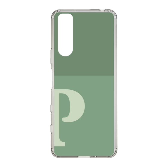 Slim Protection Case［ Original - initial two tone - P green ］