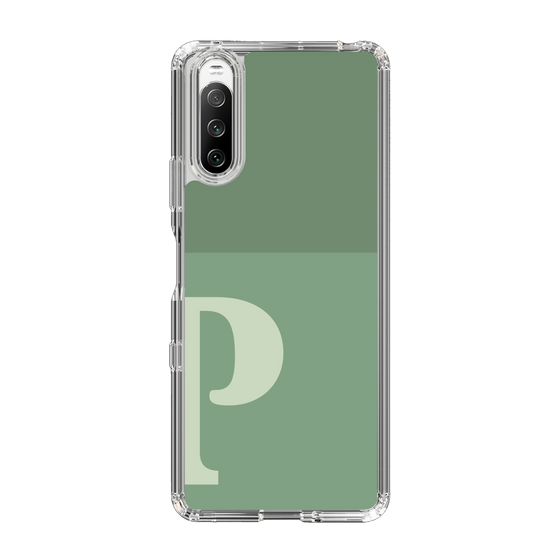 Slim Protection Case［ Original - initial two tone - P green ］