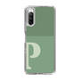 Slim Protection Case［ Original - initial two tone - P green ］