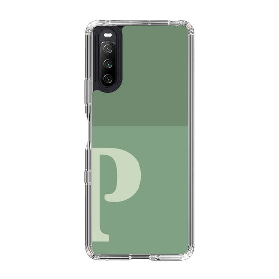 Slim Protection Case［ Original - initial two tone - P green ］