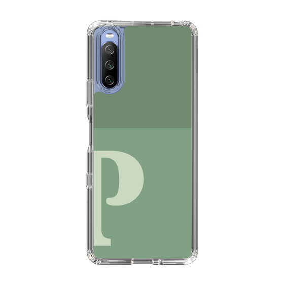 Slim Protection Case［ Original - initial two tone - P green ］