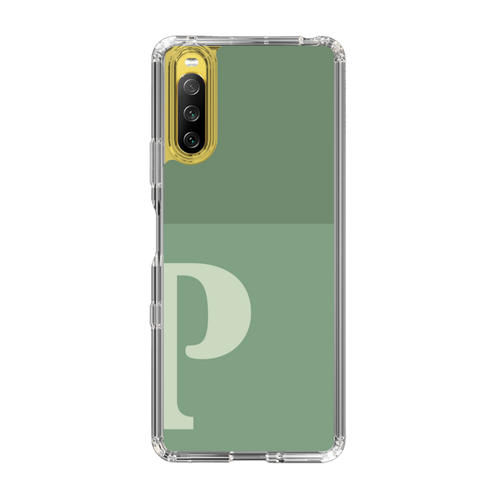 Slim Protection Case［ Original - initial two tone - P green ］
