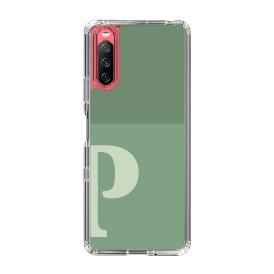 Slim Protection Case［ Original - initial two tone - P green ］