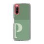 Slim Protection Case［ Original - initial two tone - P green ］