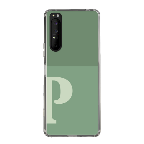 Slim Protection Case［ Original - initial two tone - P green ］
