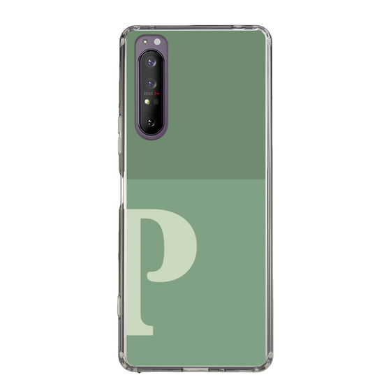 Slim Protection Case［ Original - initial two tone - P green ］