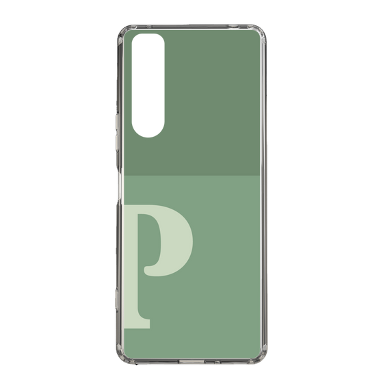 Slim Protection Case［ Original - initial two tone - P green ］